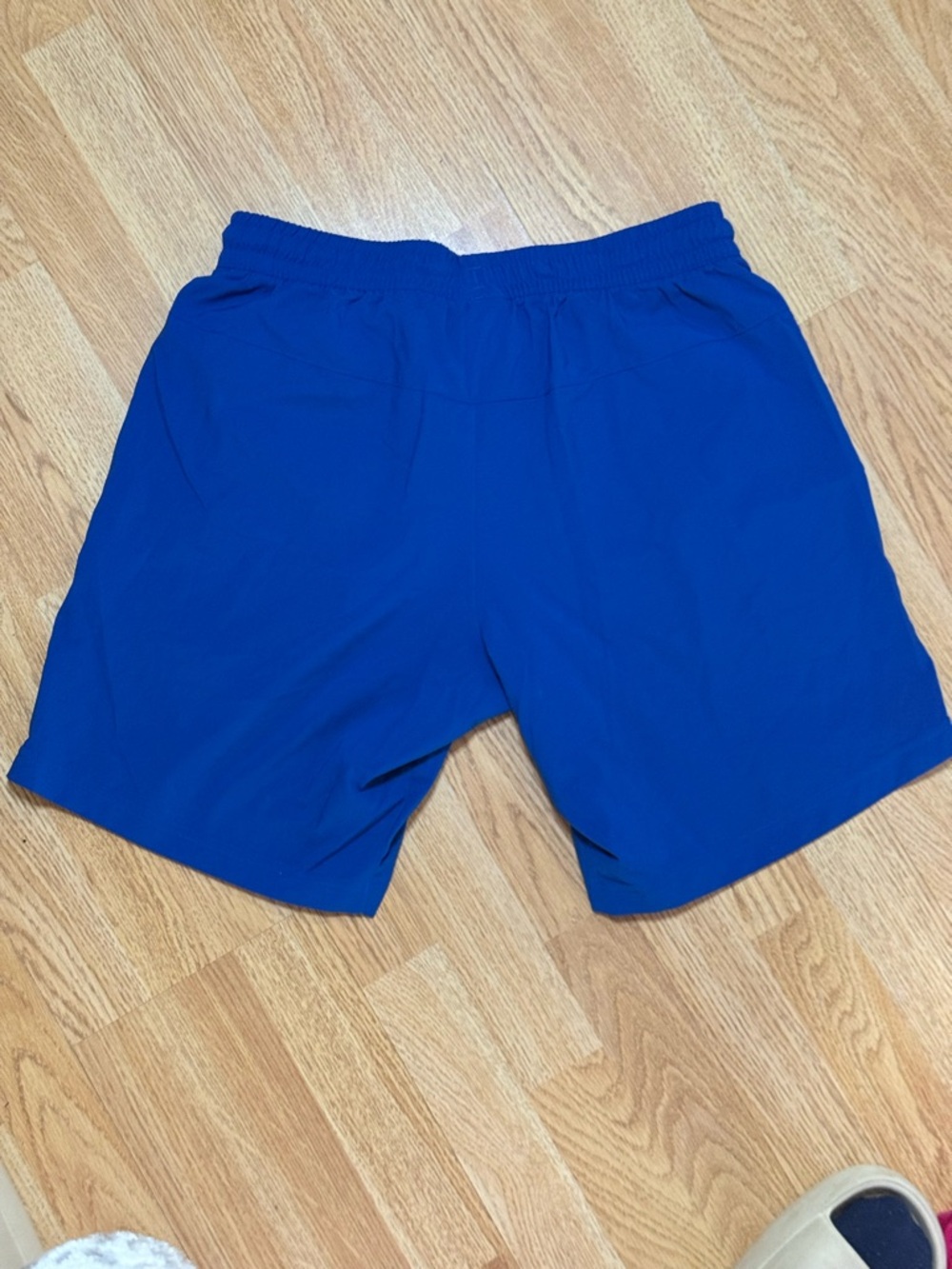 Reebok Men's Royal Blue Athletic Shorts with Black Drawstring - Picture 4 of 8